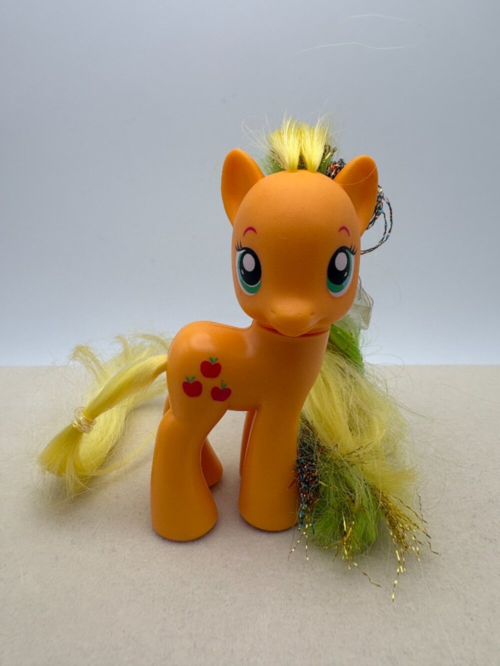 My Little Pony (MLP) Applejack Rainbow Power Tinsel OG Hair 2010 G4 (MLP:LT2-13)